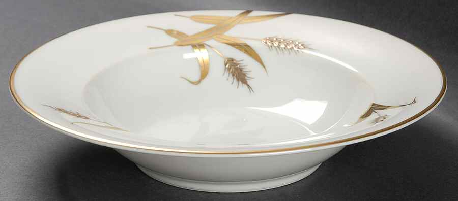 Midas (Cream Background, Japan) Rim Soup Bowl by Meito-1