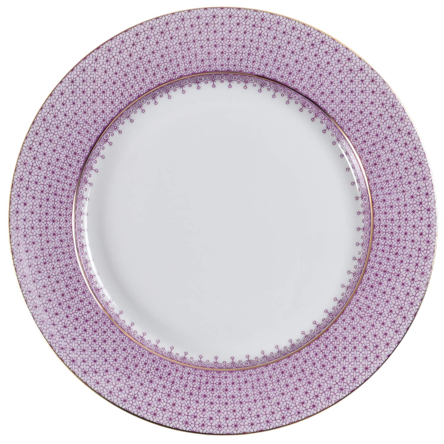 Plum Lace Salad Plate by Mottahedeh-1
