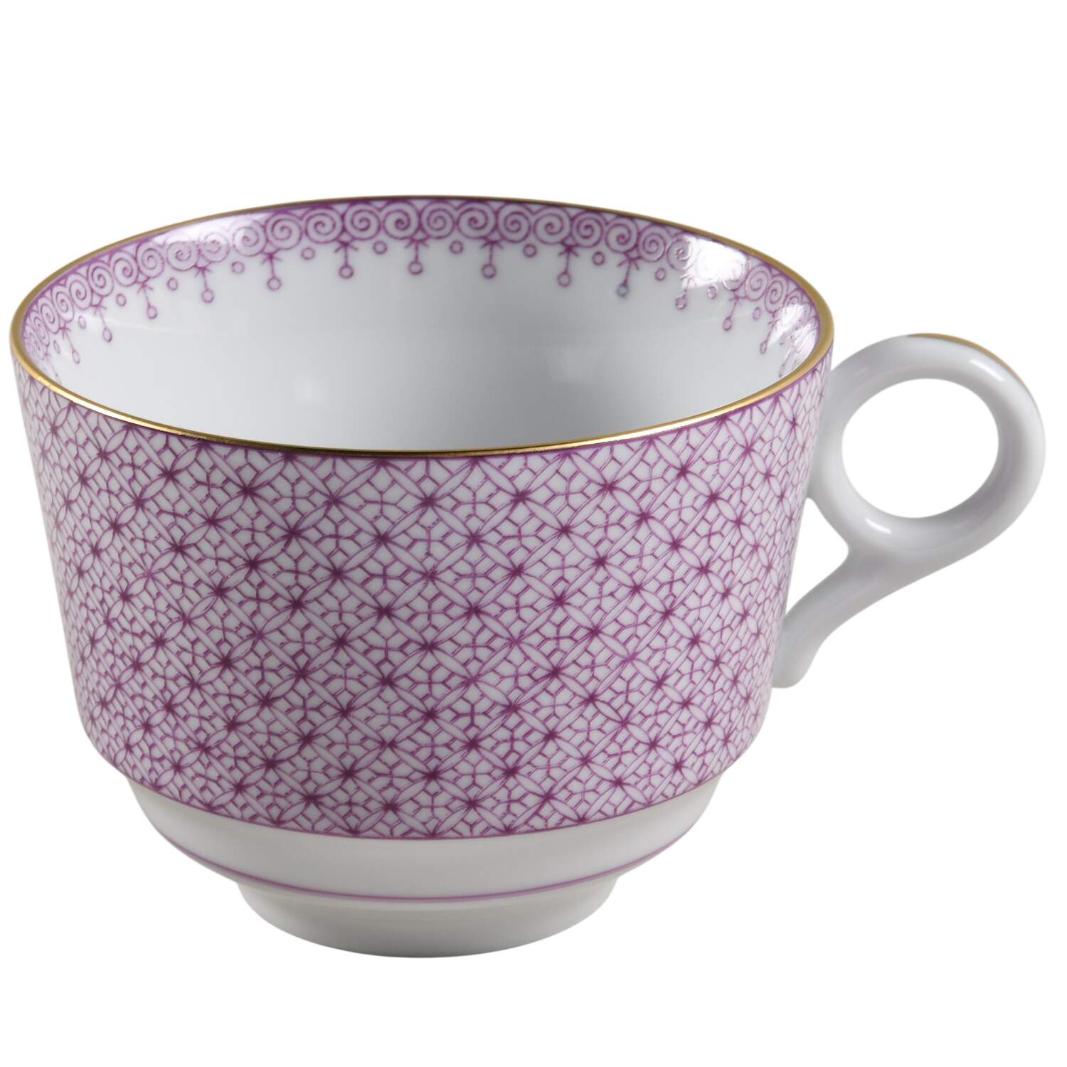 Plum Lace Footed Cup by Mottahedeh-1