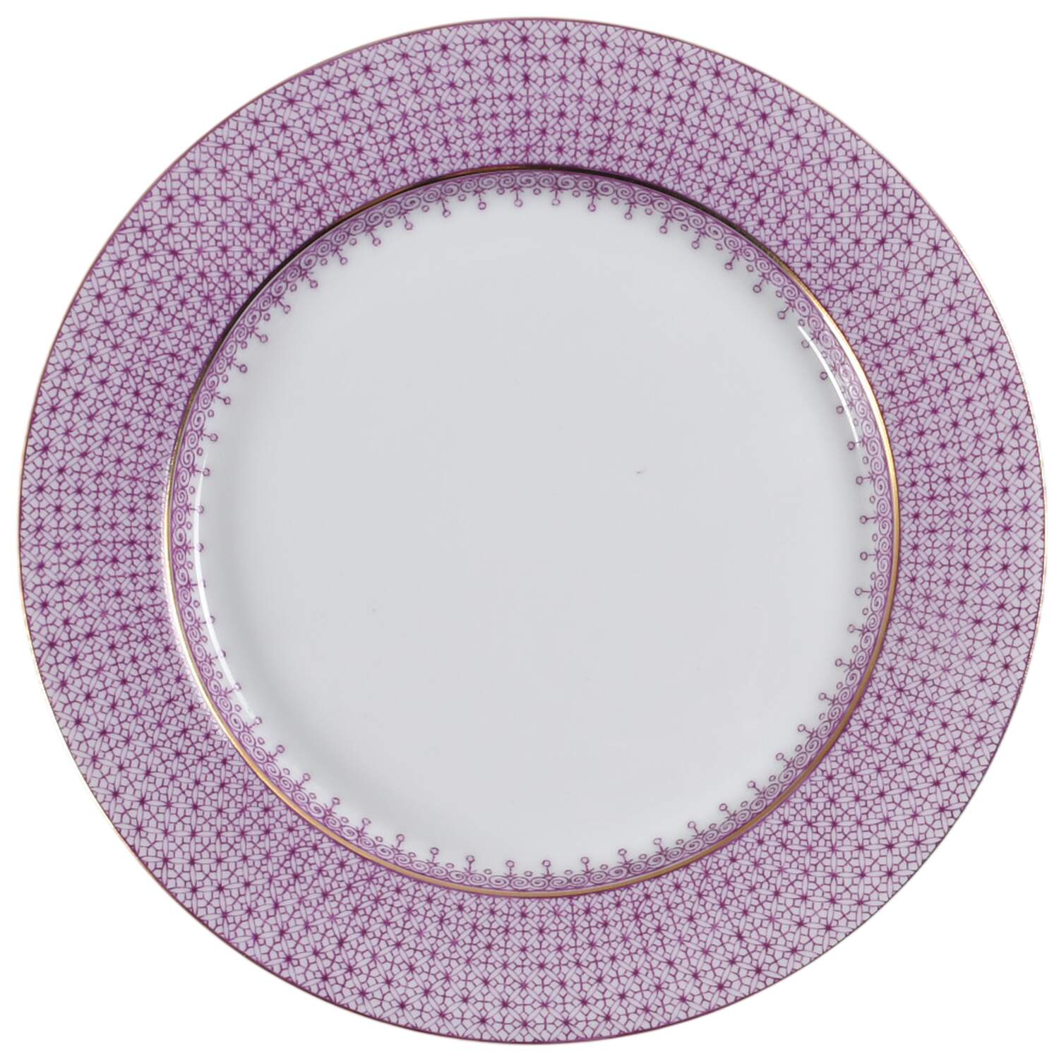Plum Lace Bread & Butter Plate by Mottahedeh-1