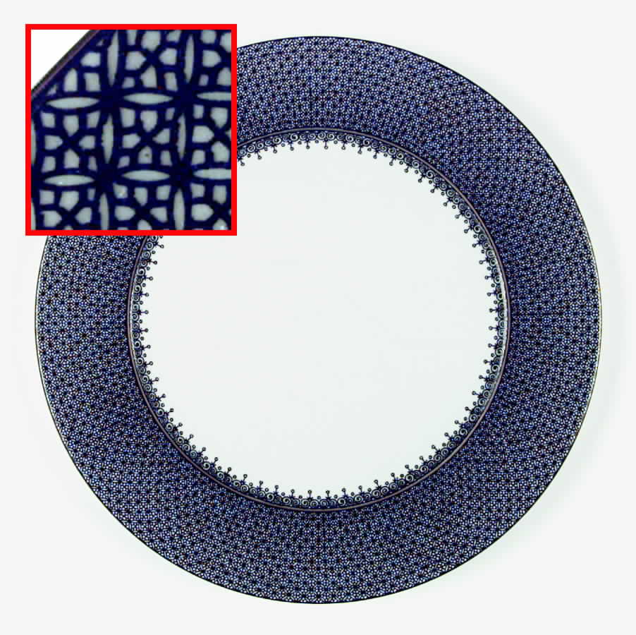 Black Lace Service Plate (Charger) by Mottahedeh-1
