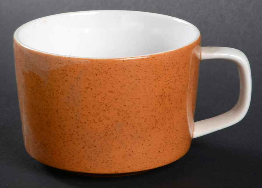 Mediterrania Burnt Orange Flat Cup by Mikasa-1