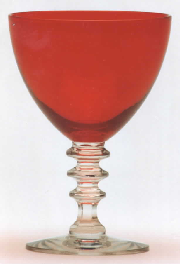 Swehla Ruby Water Goblet by Morgantown-1