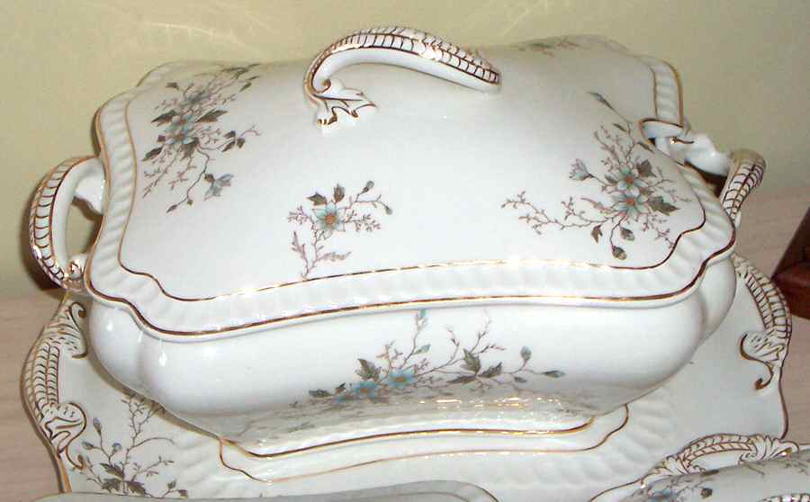 2025 Rectangular Tureen & Lid with Underplate by John Maddock & Sons-1