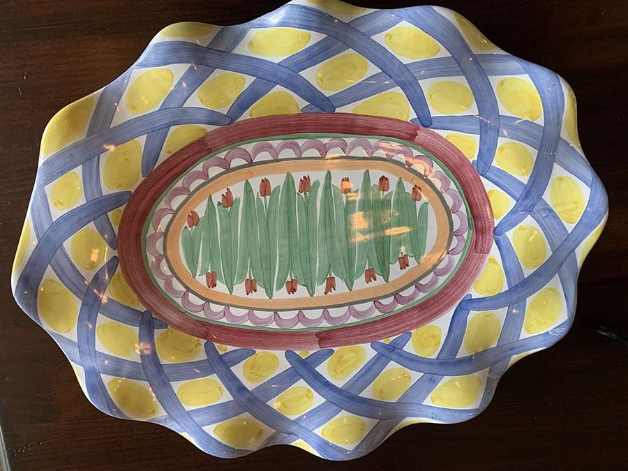 Aalsmeer 22" Oval Serving Platter by MacKenzie-Childs-1