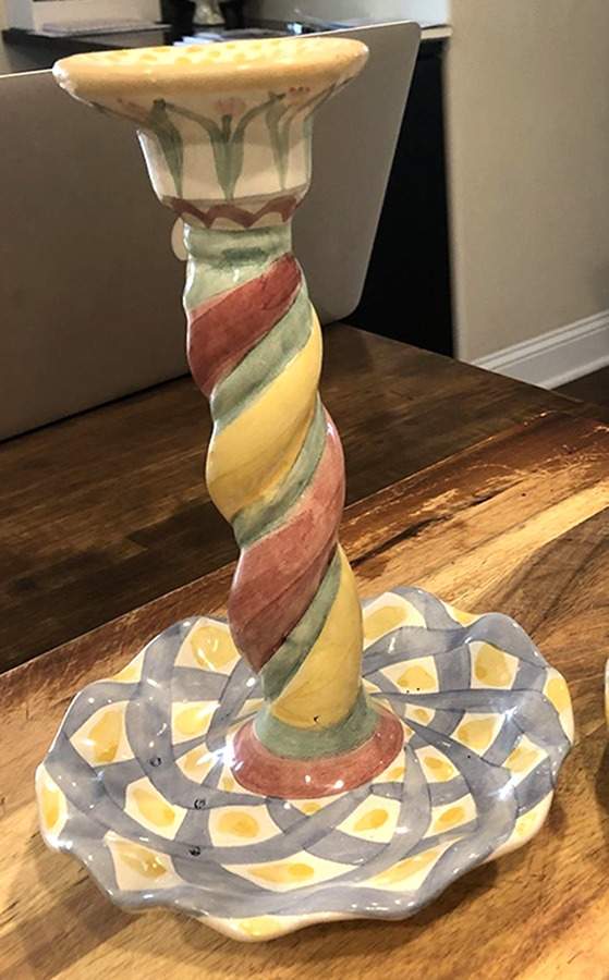 Aalsmeer 8" Tall Candlestick by MacKenzie-Childs-1