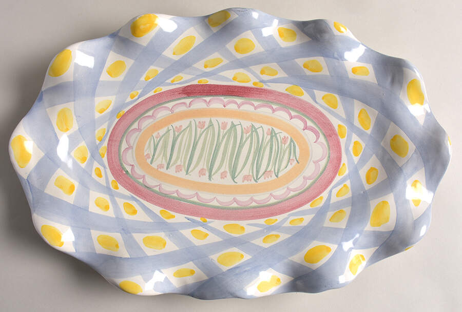 Aalsmeer 16" Oval Serving Platter by MacKenzie-Childs-1