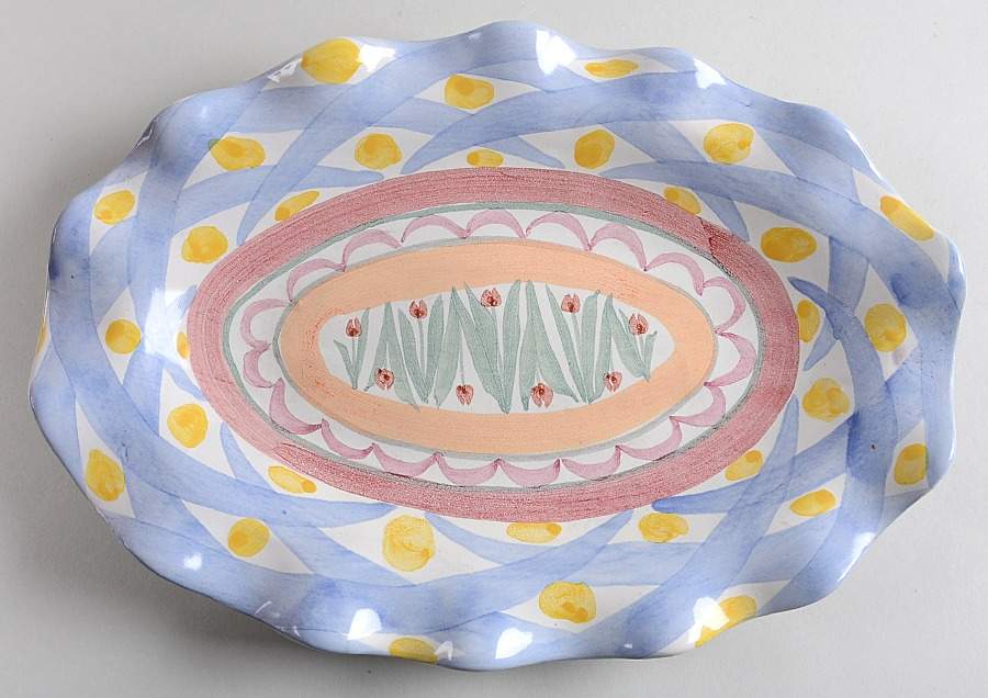 Aalsmeer 11" Oval Serving Platter by MacKenzie-Childs-1