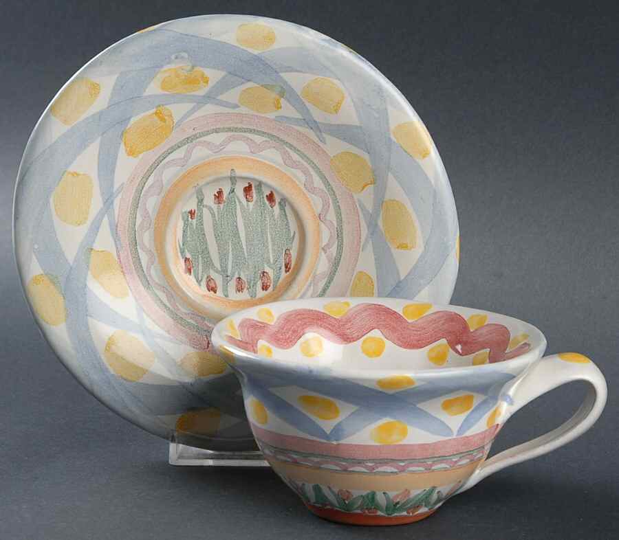 Aalsmeer Flat Cup & Saucer Set by MacKenzie-Childs-1