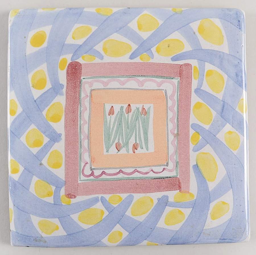 Aalsmeer 6" Square Cork Back Trivet by MacKenzie-Childs-1