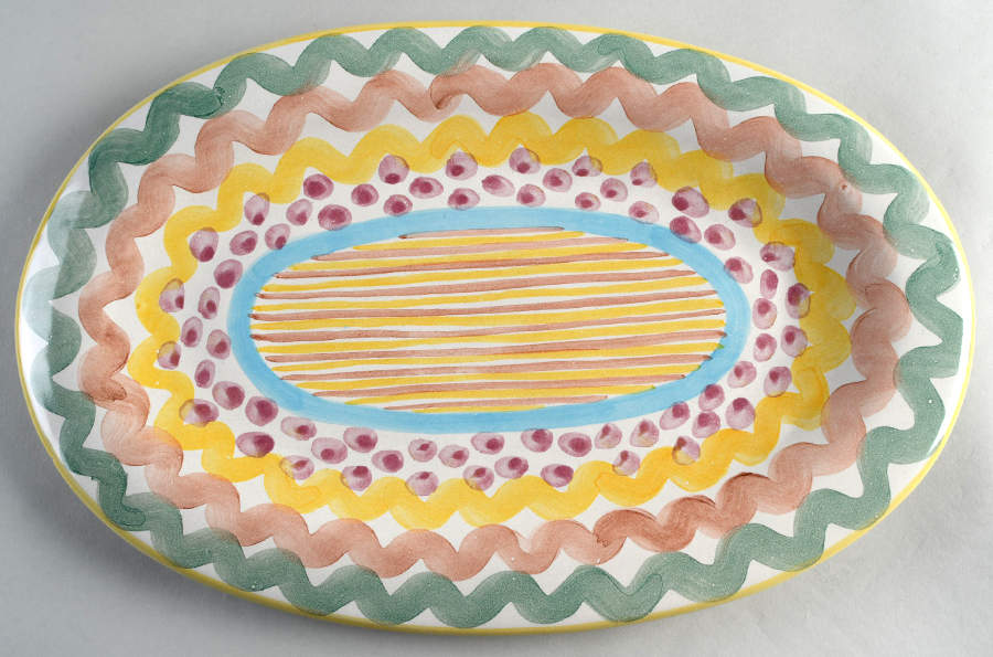 Aurora 16" Oval Serving Platter by MacKenzie-Childs-1