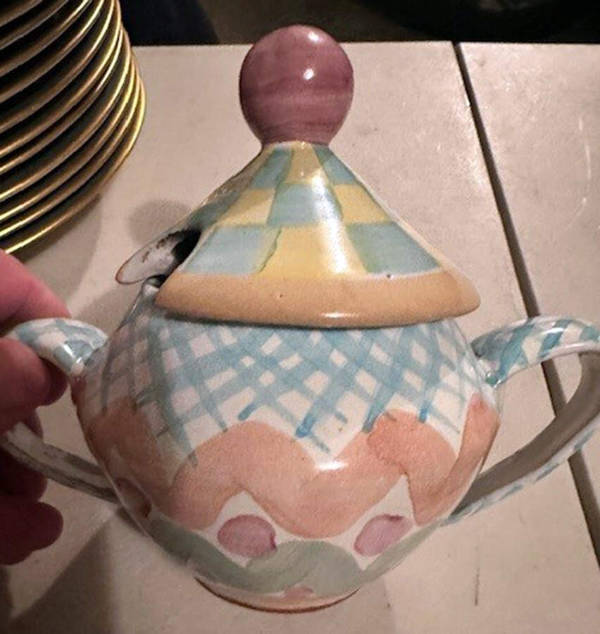 Aurora Sugar Bowl & Lid by MacKenzie-Childs-1