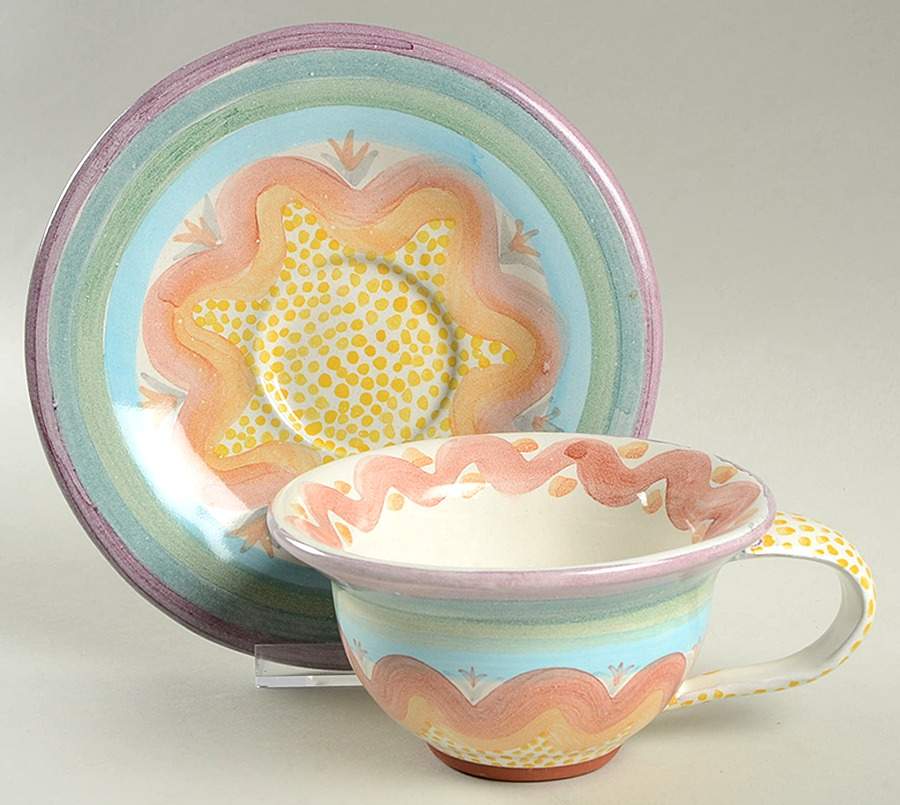 Brittany Flat Cup & Saucer Set by MacKenzie-Childs-1