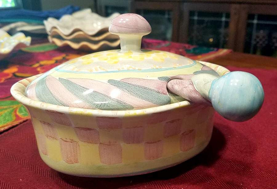 Cayuga Sauce Boat & Lid with Ladle by MacKenzie-Childs-1