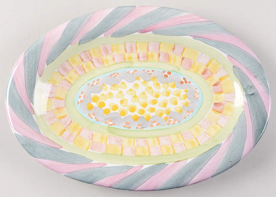 Cayuga 10" Oval Serving Platter by MacKenzie-Childs-1