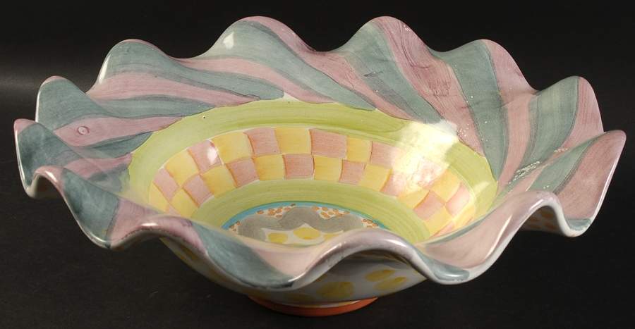 Cayuga 12" Round Serving Bowl by MacKenzie-Childs-1