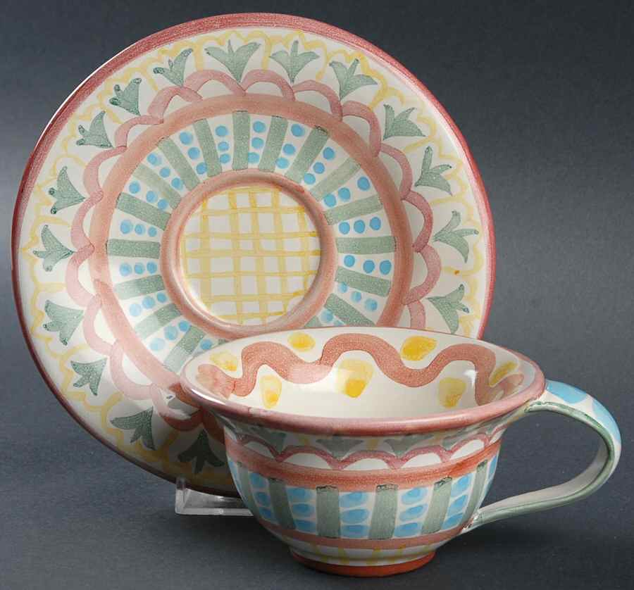 Madison Flat Cup & Saucer Set by MacKenzie-Childs-1