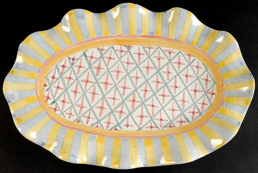 Monet 16" Oval Serving Platter by MacKenzie-Childs-1