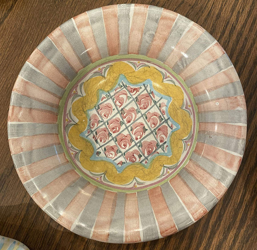 Rose Cottage Rim Fruit/Dessert (Sauce) Bowl by MacKenzie-Childs-1