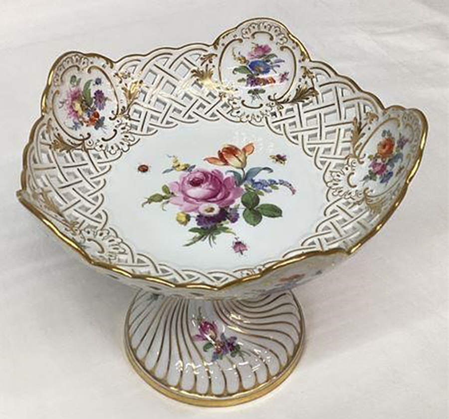 MSS64 Round Compote (Height x Width) by Meissen (Germany)-1