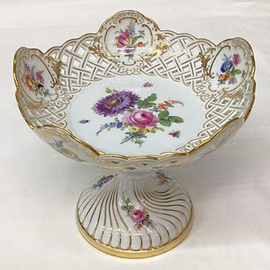 MSS64 Round Compote (Height X Width) by Meissen (Germany)-1