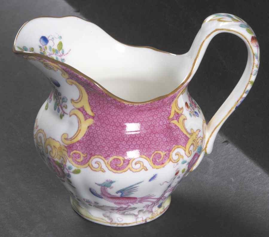 Cockatrice Pink (Scalloped) Creamer by Minton-1