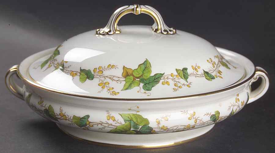 Lothian (Globe Backstamp) Round Covered Vegetable by Minton-1