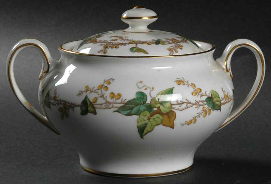 Lothian (Globe Backstamp) Sugar Bowl & Lid by Minton-1