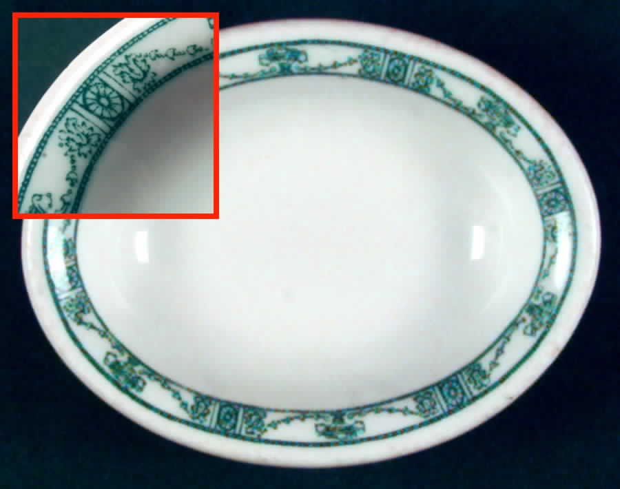 MCN17 Blue Green Fruit/Dessert (Sauce) Bowl by McNicol-1