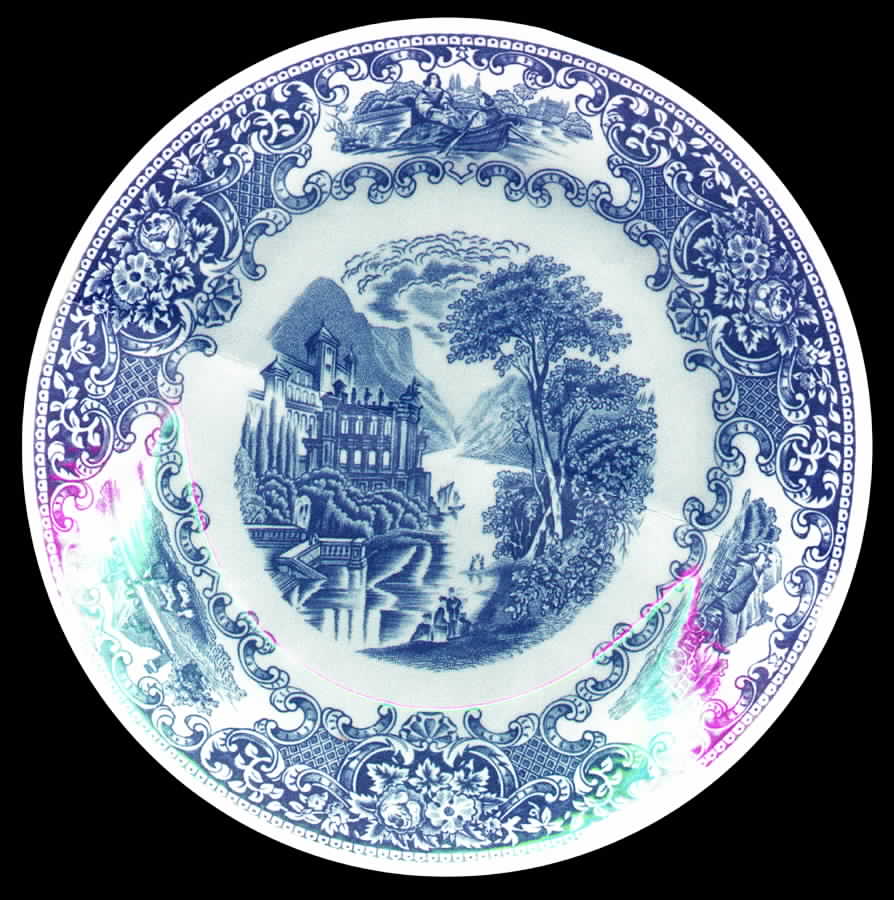 Old England (Blue) Salad Plate by Myott Staffordshire-1