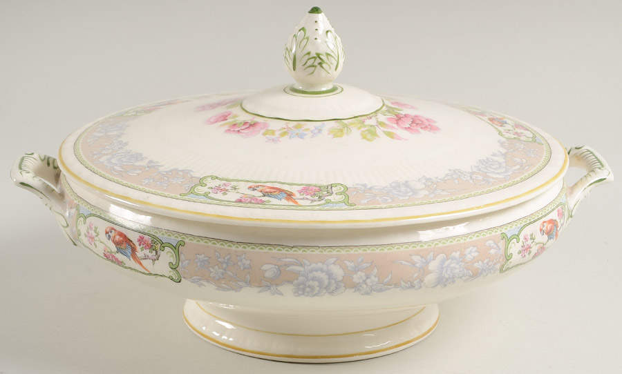 Windermere Round Covered Vegetable by Myott Staffordshire-1