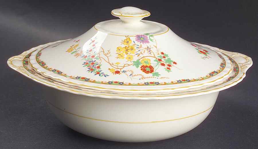 Sunshine Susie Round Covered Vegetable by Myott Staffordshire-1