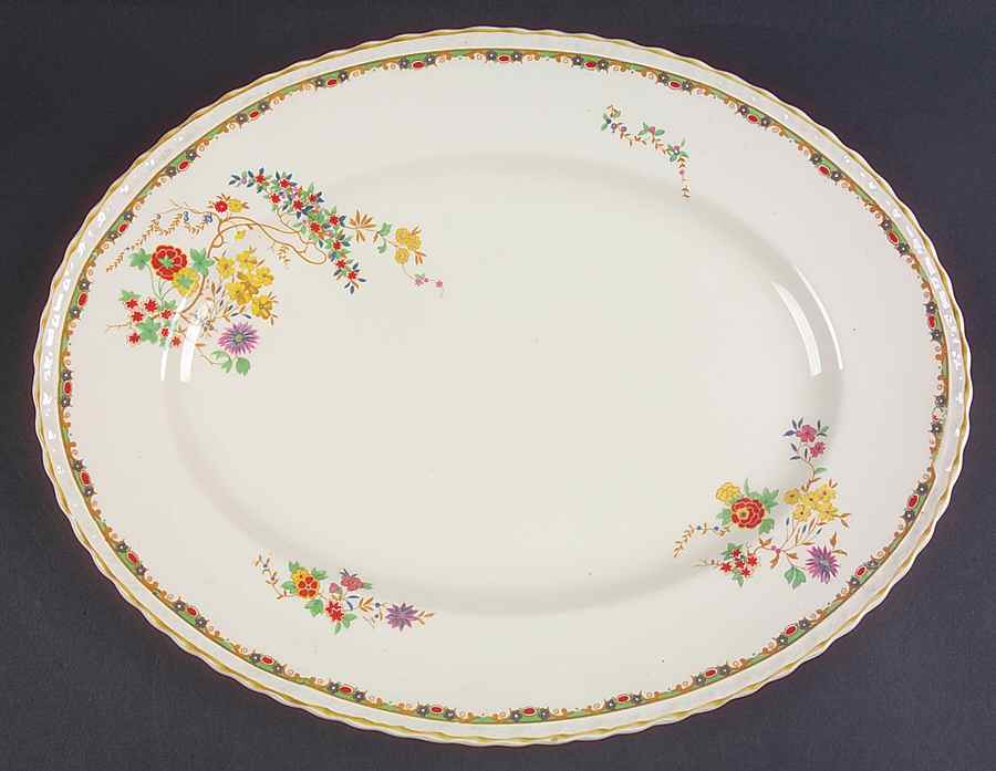 Sunshine Susie 14" Oval Serving Platter by Myott Staffordshire-1
