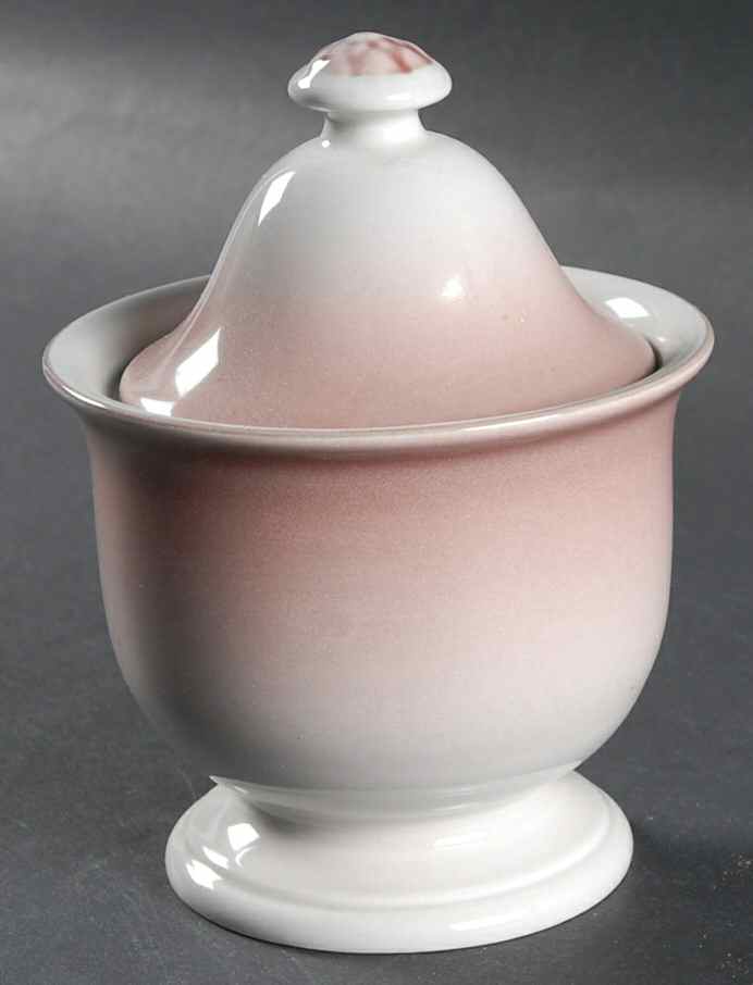 Peach Sugar Bowl & Lid by Mikasa-1