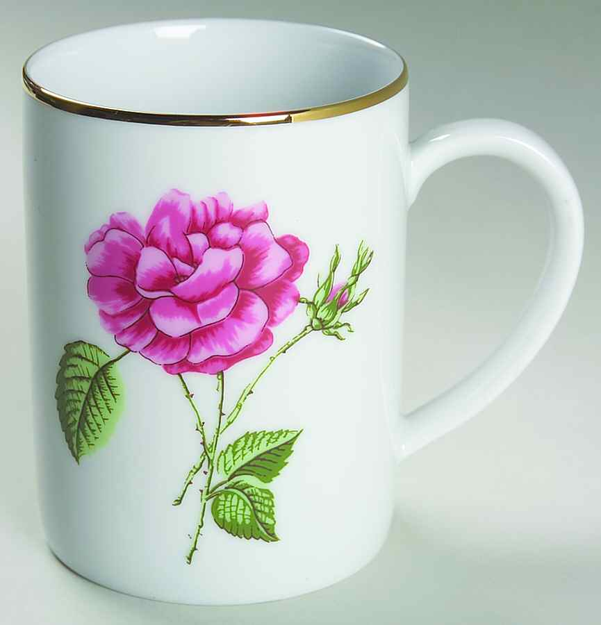 Golden Leaf Floral Mug by Muirfield-1