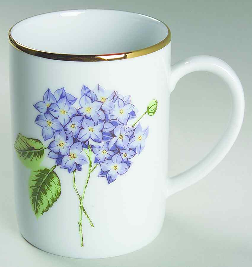 Golden Leaf Floral Mug by Muirfield-1