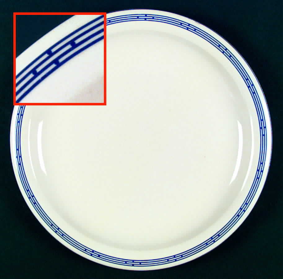 Startrek Blue Dinner Plate by Mikasa-1