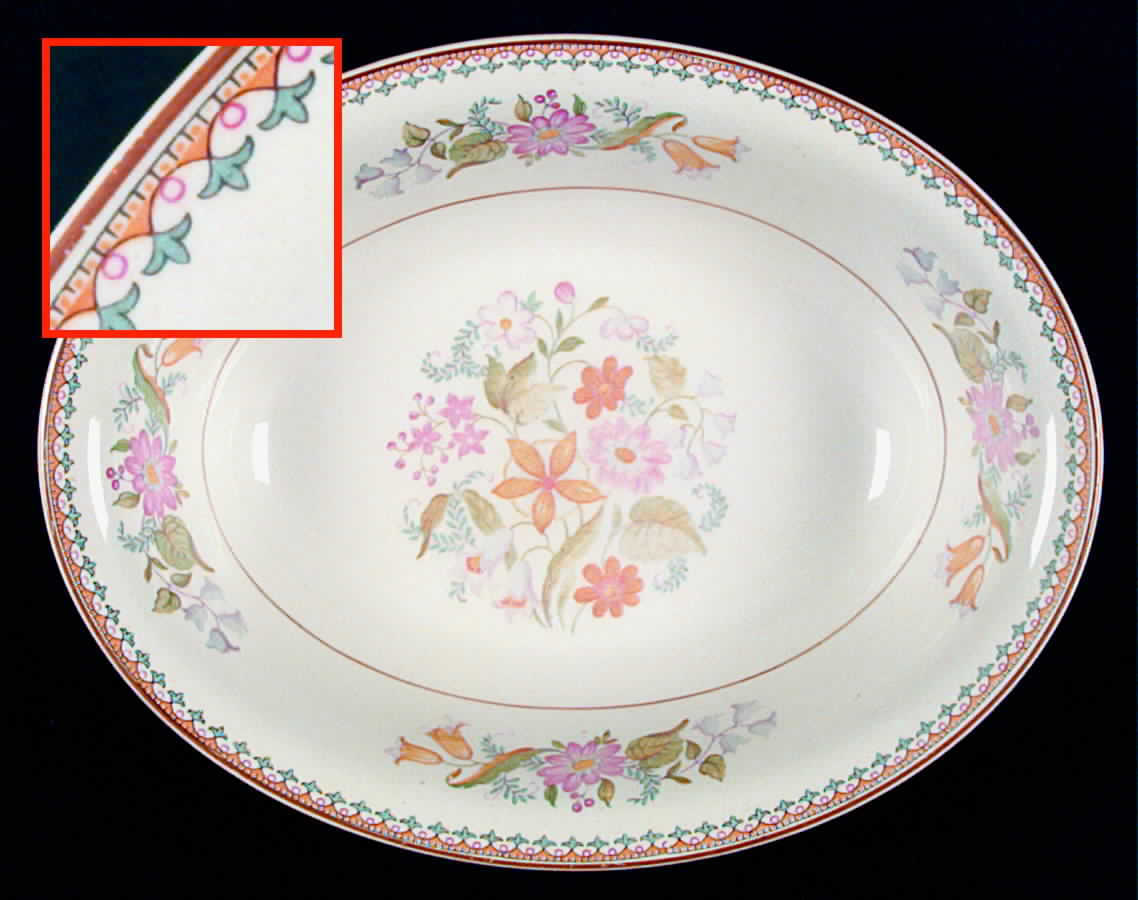 MAD97 9" Oval Vegetable Bowl by John Maddock & Sons-1