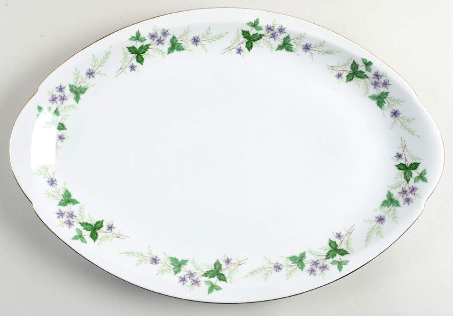 Pamona 16" Oval Serving Platter by Meito-1