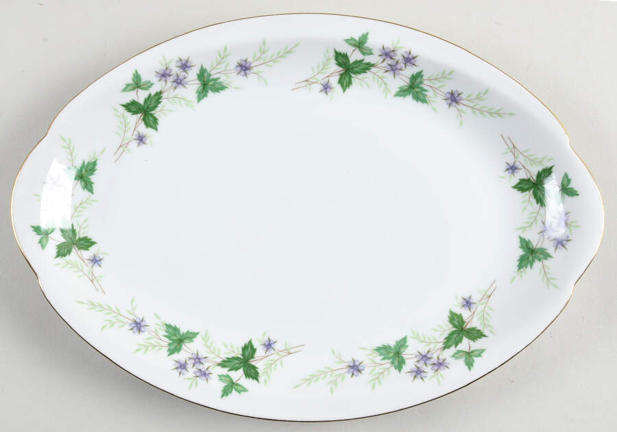 Pamona 12" Oval Serving Platter by Meito-1