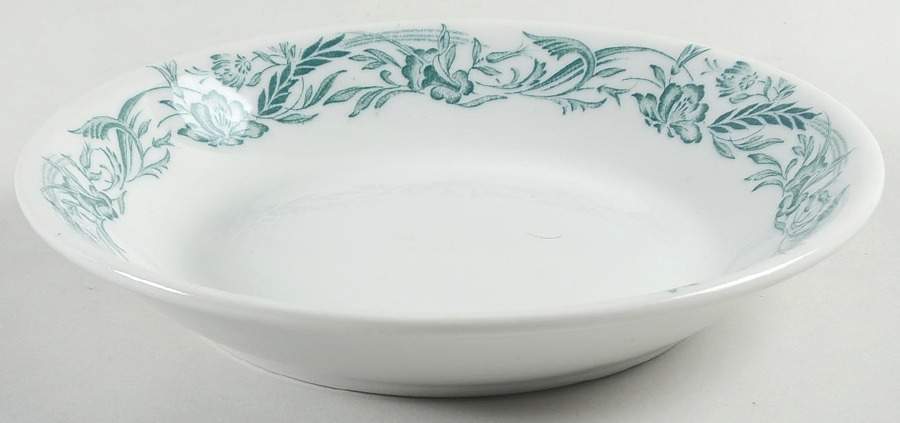Marilyn Green Coupe Soup Bowl by Mayer (American)-1