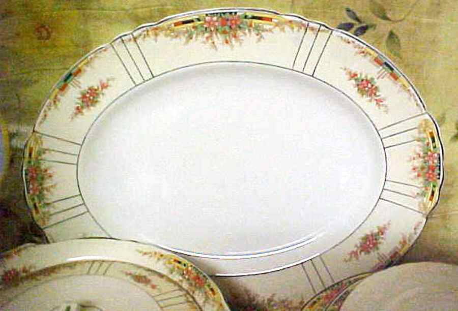 Florida 14" Oval Serving Platter by Myott Staffordshire-1