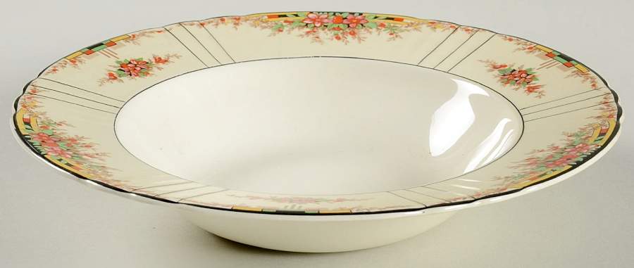 Florida Rim Soup Bowl by Myott Staffordshire-1