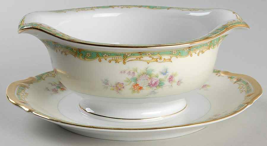 MEI673 Gravy Boat with Attached Underplate by Meito-1