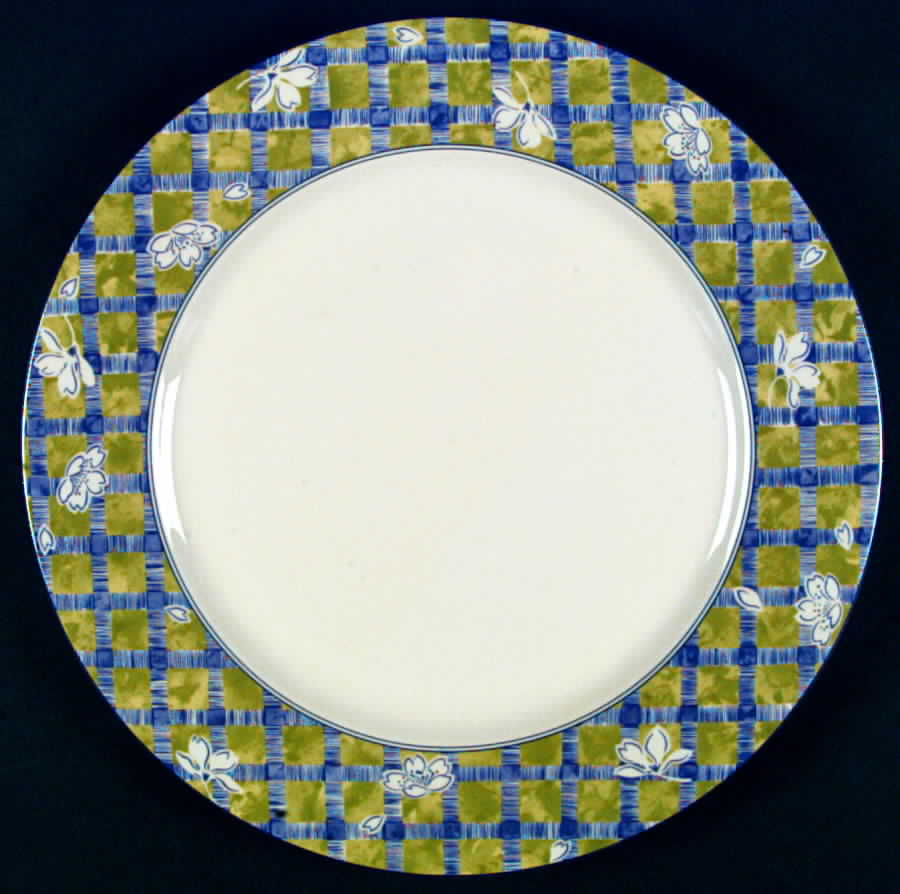Tartan Blue (Blue & Green Plaid) Dinner Plate by Mikasa-1