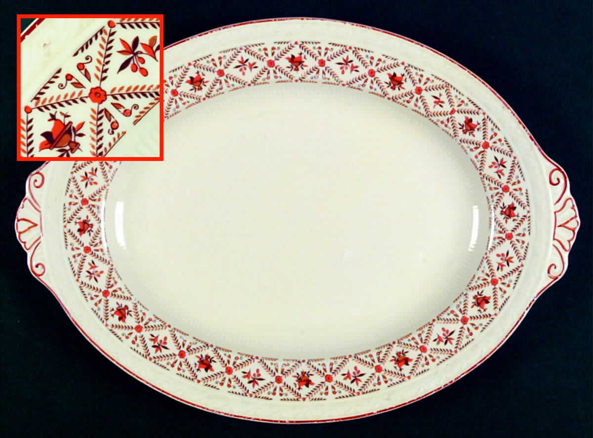 MEK98 12" Oval Serving Platter by J & G Meakin-1