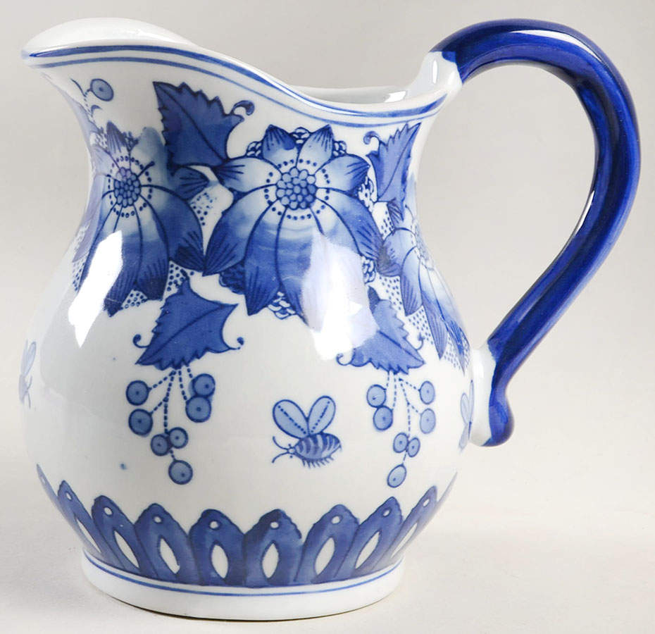 China Blue 42 Oz Pitcher by Seymour Mann-1