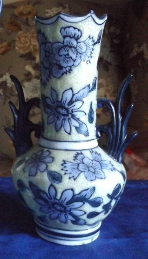 China Blue 9" Vase by Seymour Mann-1