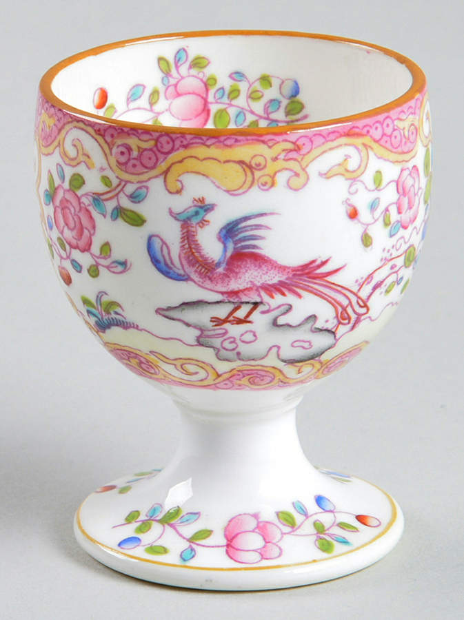 Cockatrice Pink (Smooth, Globe Backstamp) Single Egg Cup by Minton-1