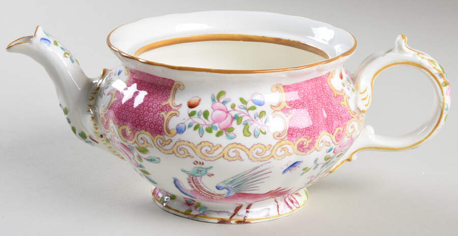 Cockatrice Pink (Smooth, Globe Backstamp) Mini Teapot No Lid by Minton-1